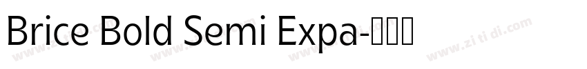 Brice Bold Semi Expa字体转换